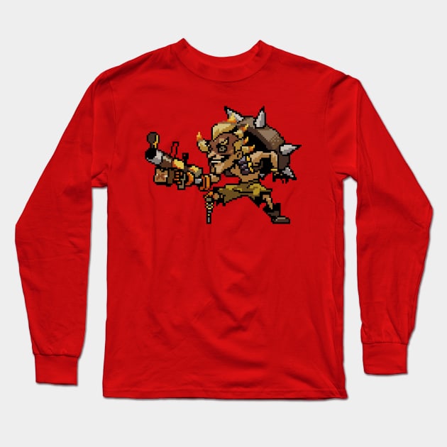 Overwatch - 16-Bit Junkrat Long Sleeve T-Shirt by wyckedguitarist